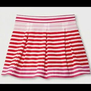 Hunter PinkRed/White Striped Skort